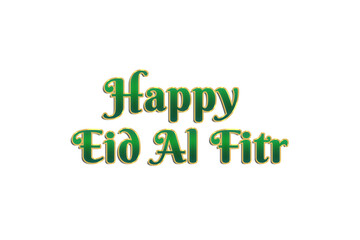 happy eid al fitr mubarak green design template transparent design png
