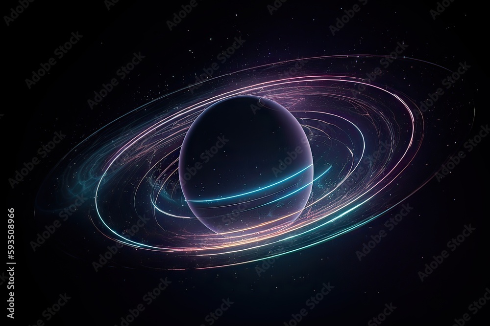 Wall mural close up space scene with planets, stars and galaxies. space galaxy background with planet and aster