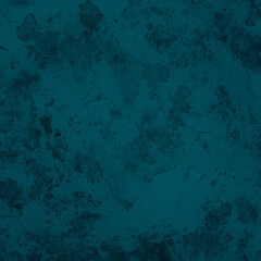 Distressed overlay. Stain texture. Aged wall. Dust scratches particles on dark blue color weathered grunge abstract illustration copy space background.