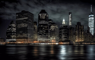 Obraz premium city skyline
