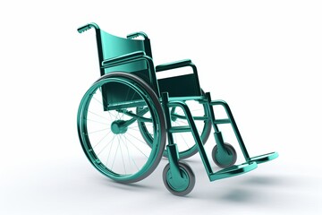 Fototapeta na wymiar beautiful medical icon hospital wheelchair from generative ai