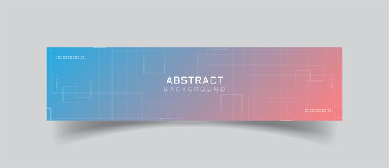 Linkedin banner simple abstract background
