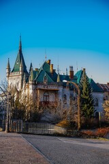 Old, typical house house in Kosice, Slovakia, vertical