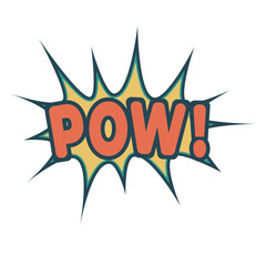 Retro color comic speech bubble with colors halftone shadows. Vintage design, pop art style - stock vector in SVG format.