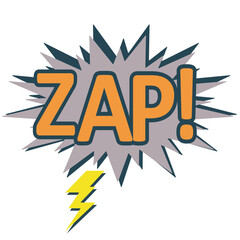 Retro color comic speech bubble with colors halftone shadows. Vintage design, pop art style - stock vector in SVG format.