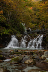 秋の石空川渓谷・一の滝