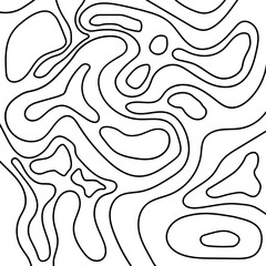 Topography pattern vector line with SVG format. Map background. Grid map
