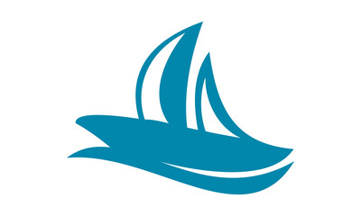 simple ship vector logo