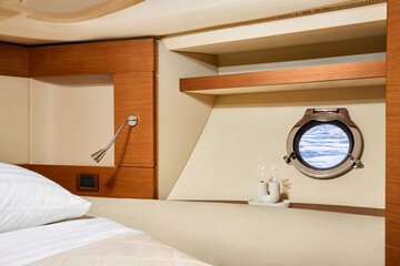  Photograph of the interior of the yacht