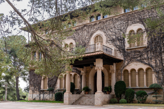 Marivent Palace, summer residence of the Spanish royal family, Cala Mayor, Palma, Majorca, Balearic Islands, Spain