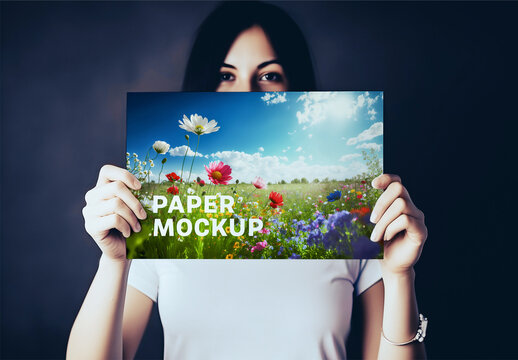 Paper Poster Mockup