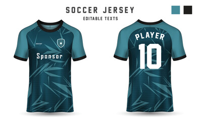 soccer jersey template sublimation t-shirt with abstract texture jersey mockup for football player. soccer jersey sport tshirt template design.