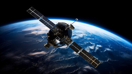 Obraz premium A Blue Oasis: A Captivating Close-Up of Earth's Atmosphere