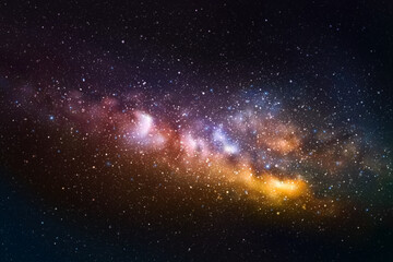 Obraz na płótnie Canvas Milky Way, stars and nebula. Night starry sky. Space vector background