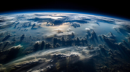  A Blue Oasis: A Captivating Close-Up of Earth's Atmosphere