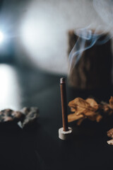 burning incense stick