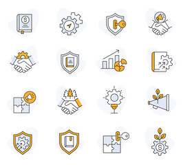 Innovative Technology Icons. Creative Business Icons. Pixel Perfect Vector Icons with Editable Stroke.