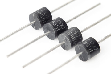 semiconductor silicon rectifier diodes, bipolar electronic components, zener diode or schottky...
