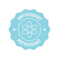 Antioxidant design logo template vector illustration