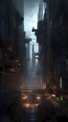 Supple, sci fi, city landscape