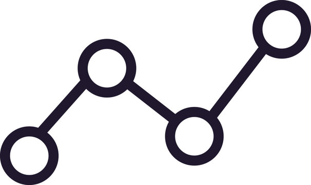 Single line icon of grwoth on isolated white background. High quality editable stroke for mobile apps, web design, websites, online shops etc.