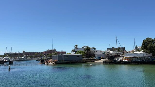 Slipway of the yacht club at the marina at Simons Town navy harbor