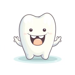 cartoon smiling tooth