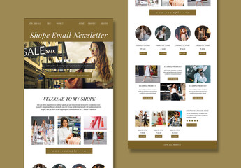 Sale Email News Letter Layout