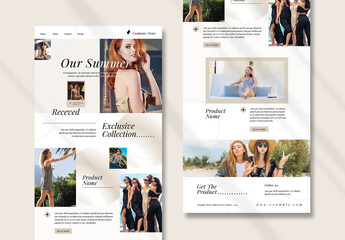 Summer Email News Letter Layout