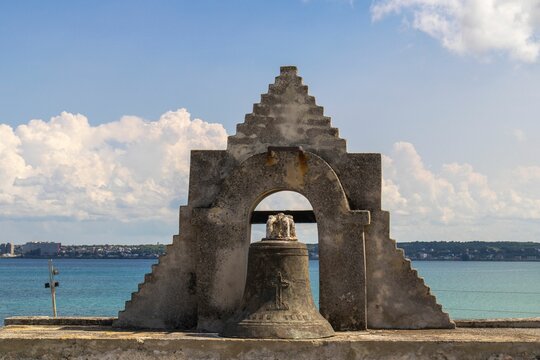 Old historical bell in the san severino castle grounds, matanzas, Cuba