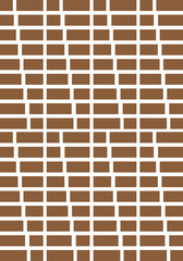 pattern with squares brick wall wallpaper brown