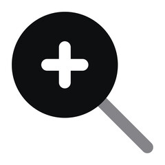 Fototapeta premium zoom in icon