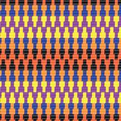 The colorful pattern will be a great print on holiday decorations.