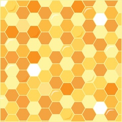 Honey Honeycomb Background Pattern