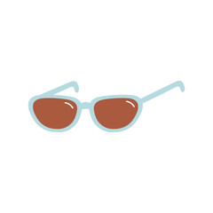 Sunglasses flat vector illustration on white background