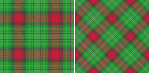 Plaid check texture. Seamless vector pattern. Background textile tartan fabric.