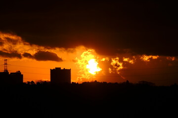 印旛沼の夕焼け２０