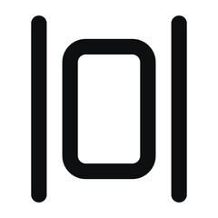 horizontal align center icon