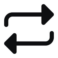 shuffle arrows icon for web ui design