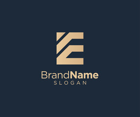 Letter E logo design for various types of businesses and company. Luxury and elegant Letter E