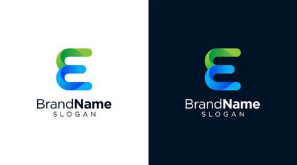 Letter E logo design for various types of businesses and company