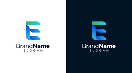 Letter E logo design for various types of businesses and company