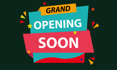 Grand opening soon banner