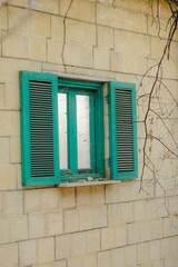 window with shutters