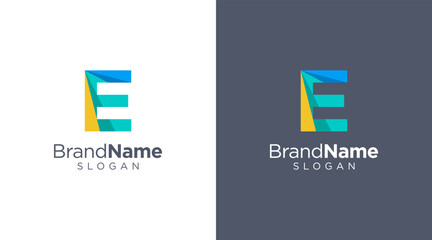 Letter E logo design for various types of businesses and company