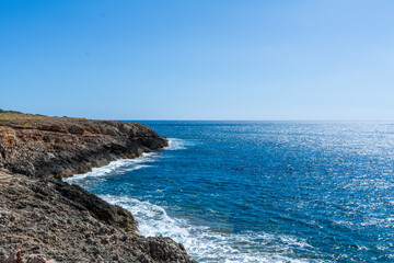 Fototapeta na wymiar Beautiful seascape on the island of Mallorca