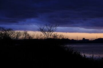 印旛沼の夕焼け４７