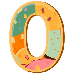 O letter, cute design_ Generative AI