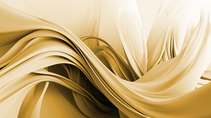 Abstract Background, Gold Curved Lines