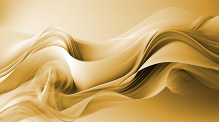 Abstract Background, Gold Curved Lines